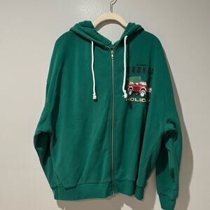 Ford Bronco Vintage Christmas Hoodie Car Club Holiday Red Truck